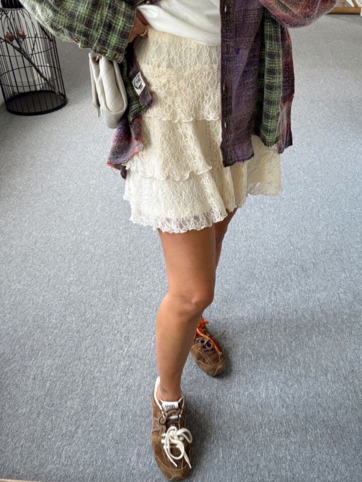 KREM ASTARLI KAT KAT DANTEL ETEK