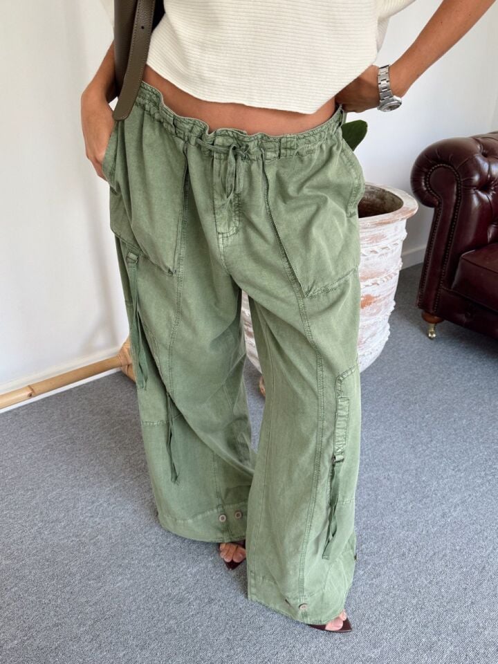 HAKİ KARGO CEP İTHAL PANTOLON