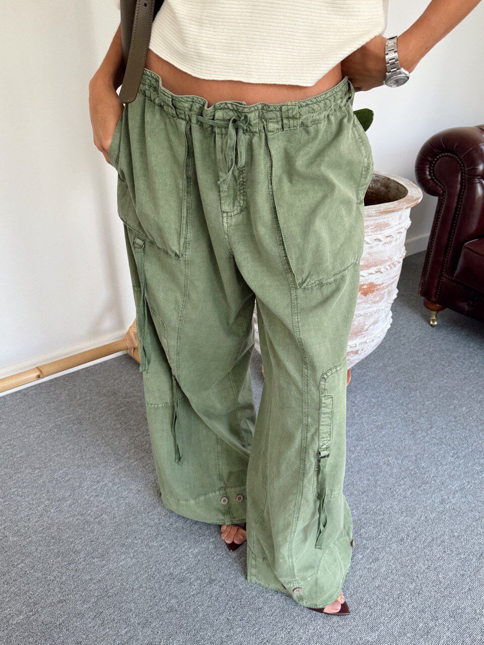 HAKİ KARGO CEP İTHAL PANTOLON