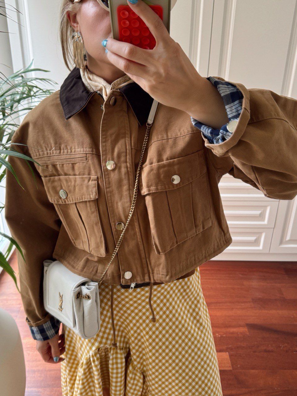 TABA KONTRAST YAKA CEP DETAY CEKET