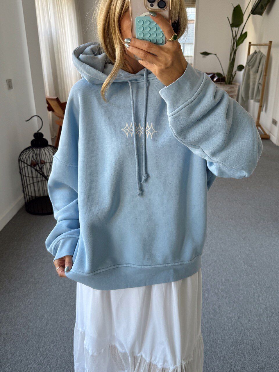 MAVİ EVERYWHERE BASKILI SWEATSHIRT