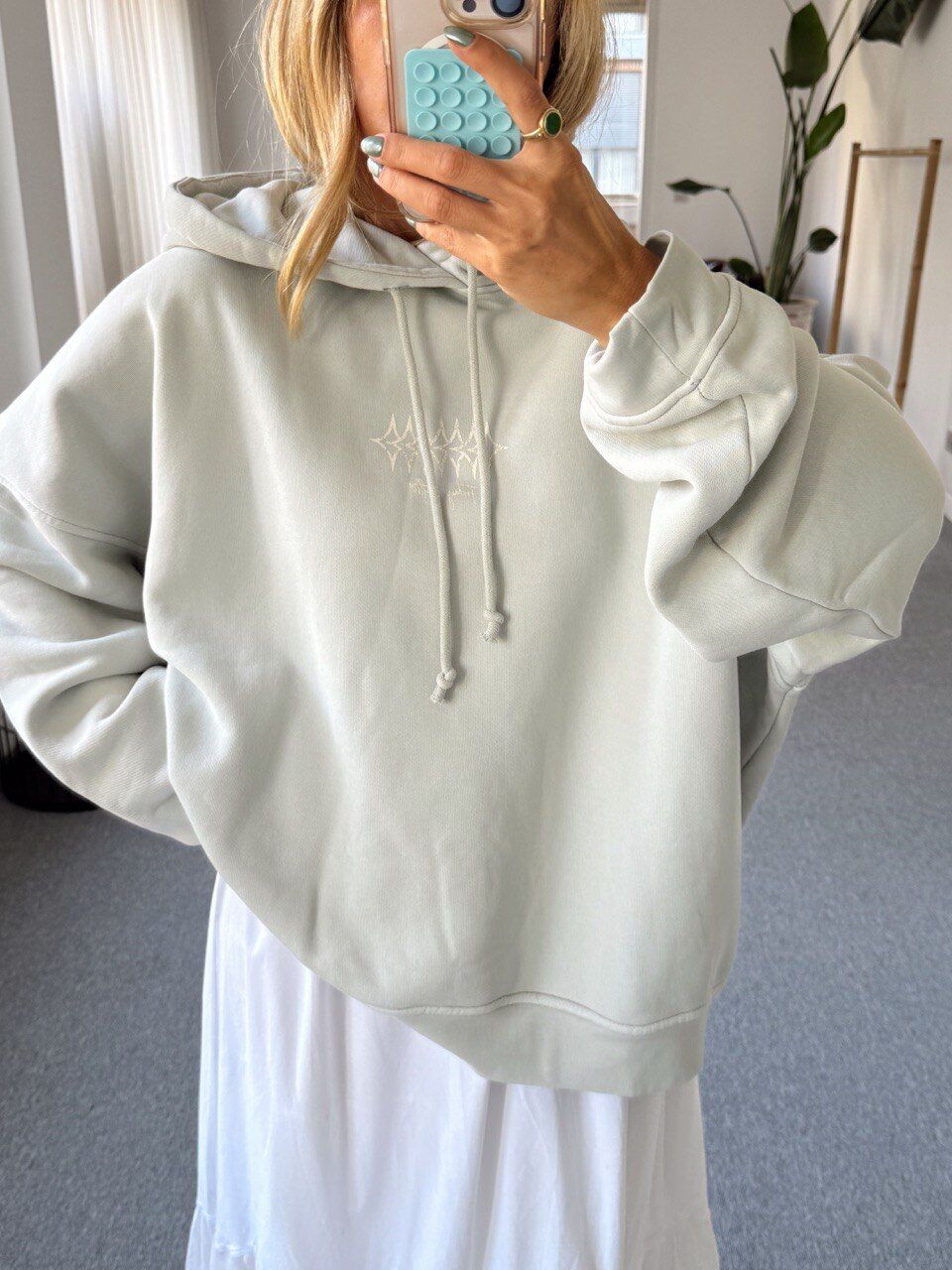 YEŞİL EVERYWHERE BASKILI SWEATSHIRT