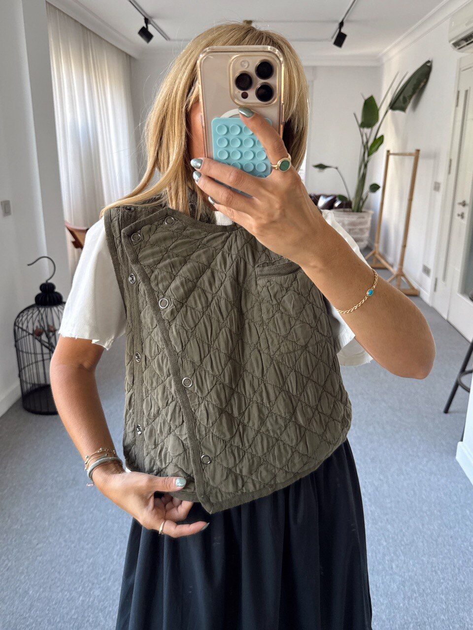 HAKİ KAPİTONE KOLSUZ İTHAL YELEK