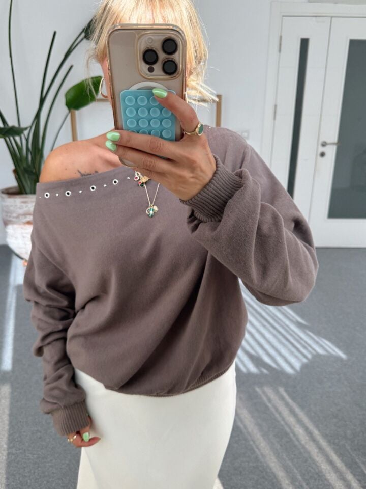 VİZON KUŞGÖZÜ DETAY TRİKO