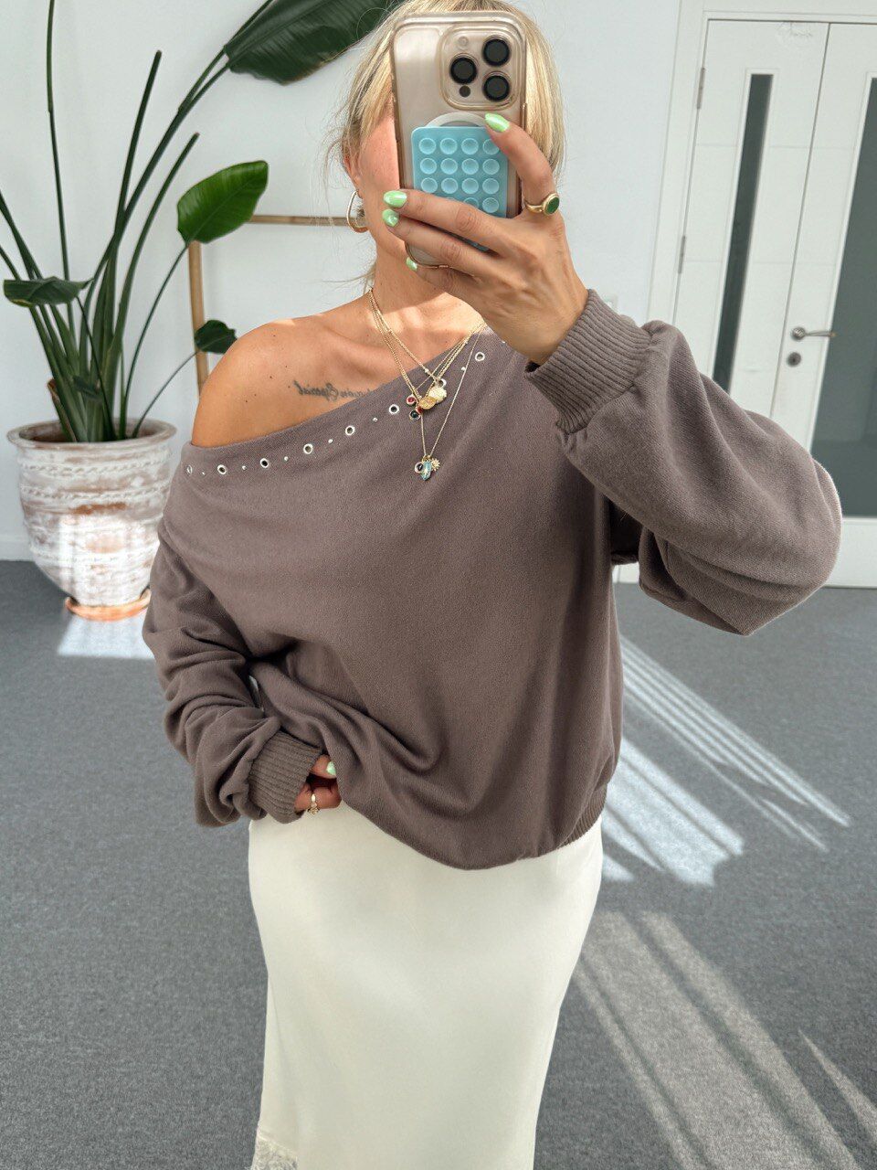 VİZON KUŞGÖZÜ DETAY TRİKO