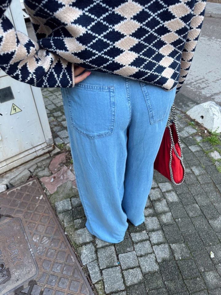 AÇIK MAVİ WIDE LEG JEAN