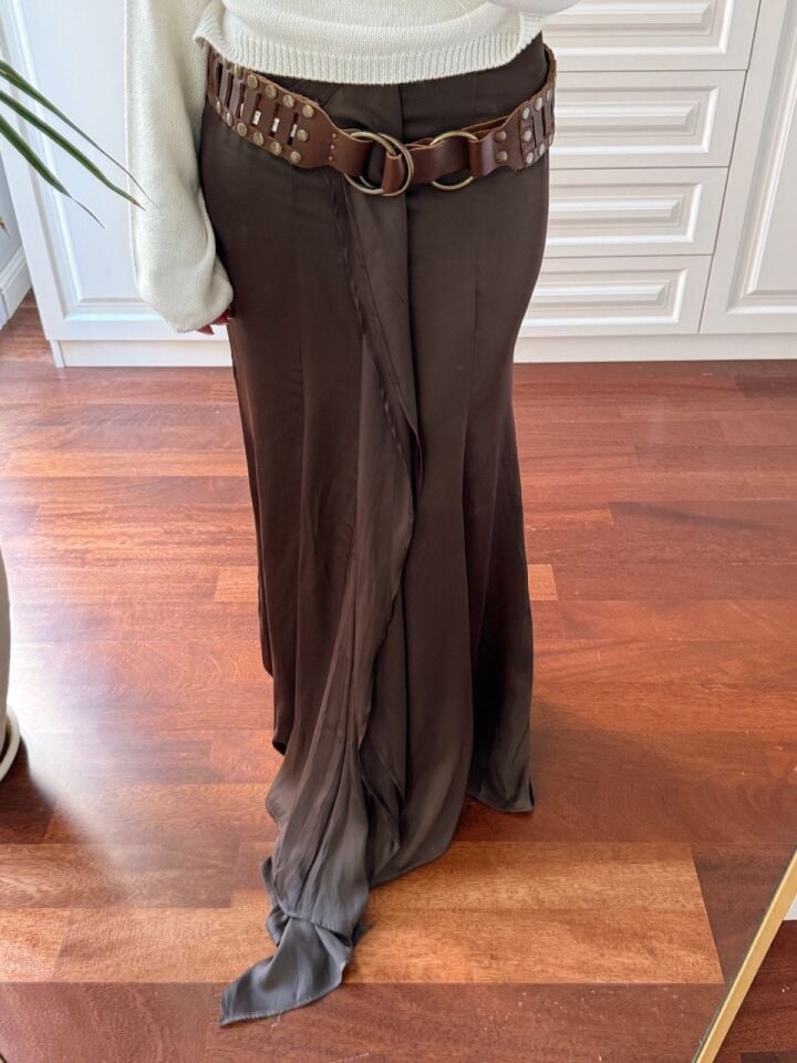 KAHVE ÇOK PARÇALI SATEN ETEK