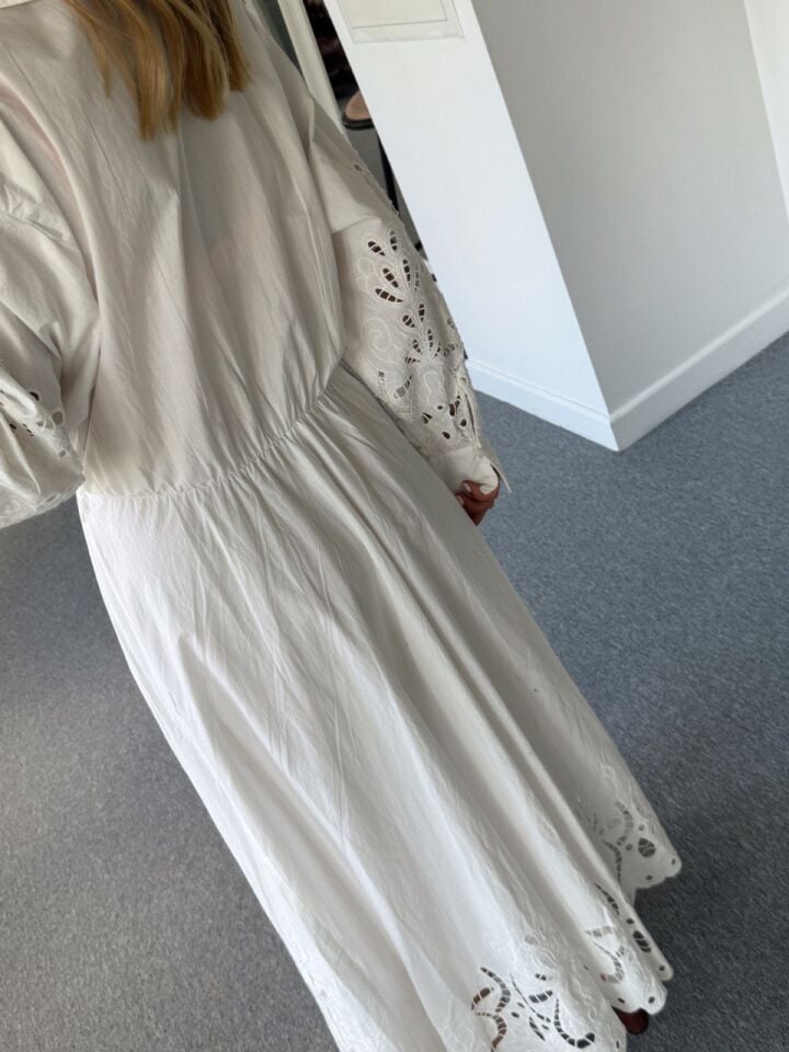 POPLİN KUMAŞ GÜPÜR İTHAL ELBİSE