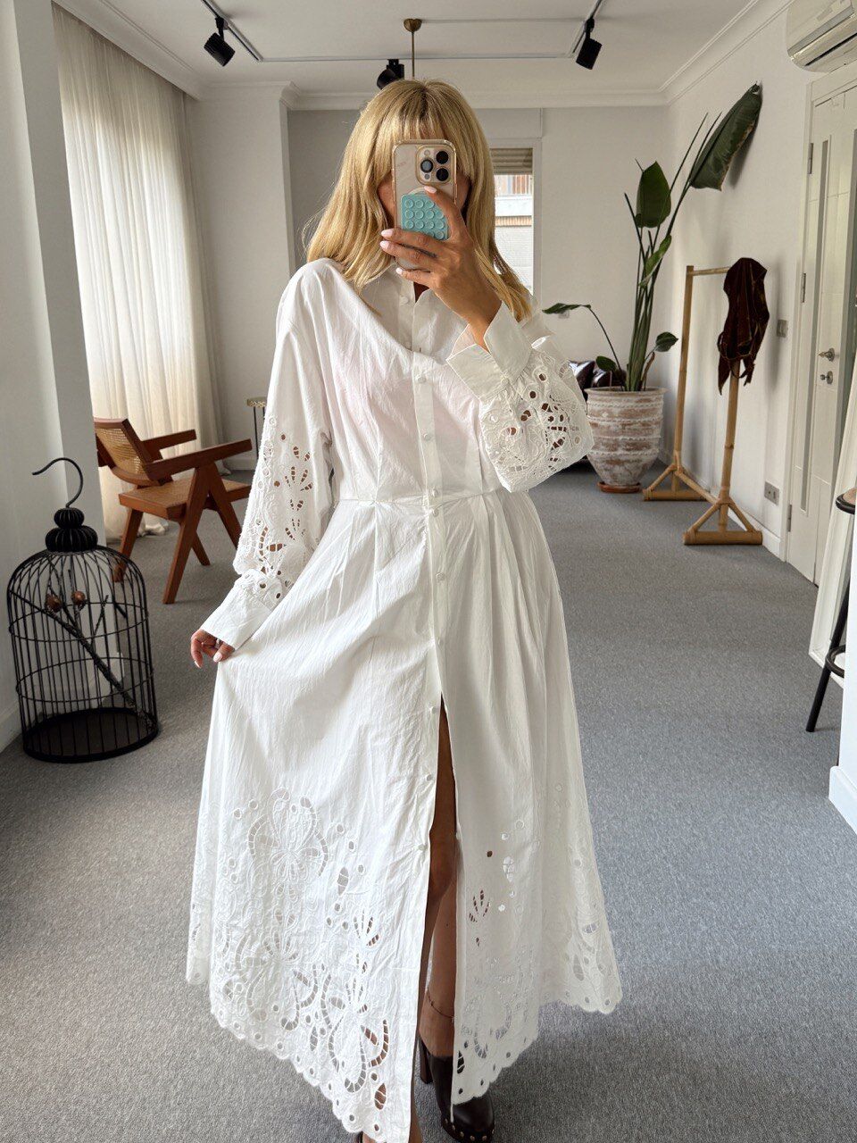 POPLİN KUMAŞ GÜPÜR İTHAL ELBİSE