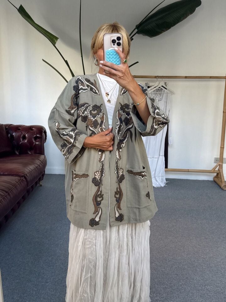 HAKİ İŞLEMELİ PREMIUM İTHAL CEKET