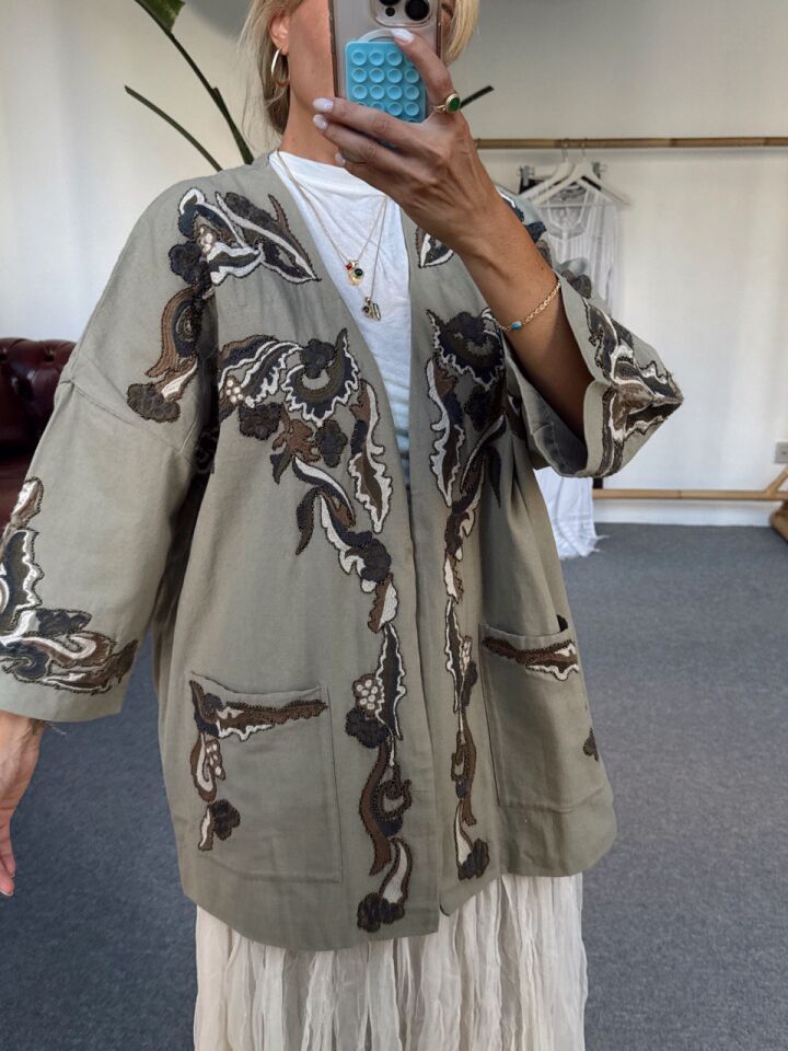 HAKİ İŞLEMELİ PREMIUM İTHAL CEKET