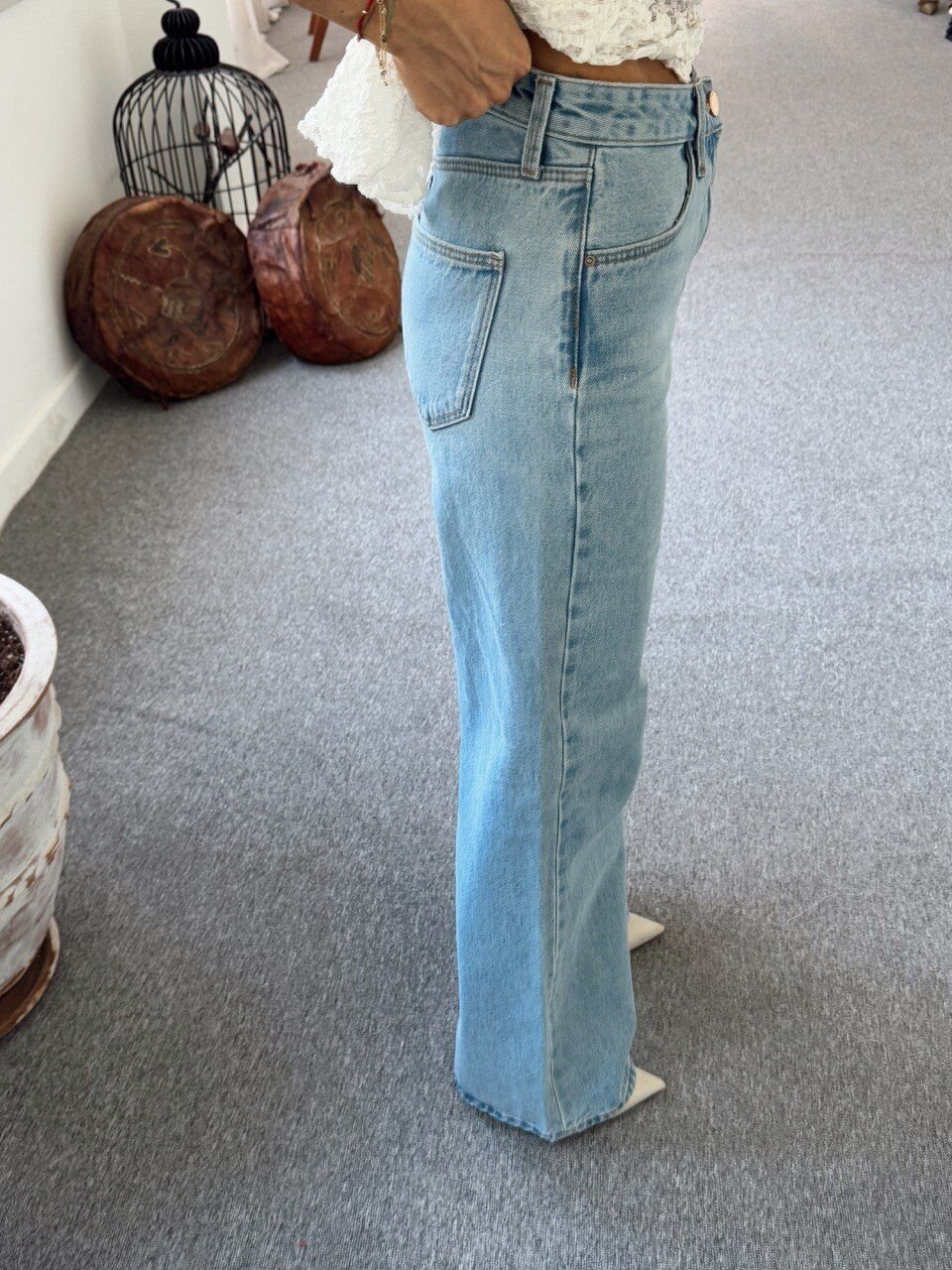 HIGH RISE WIDE LEG JEAN