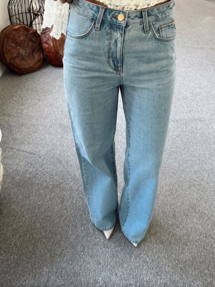 HIGH RISE WIDE LEG JEAN