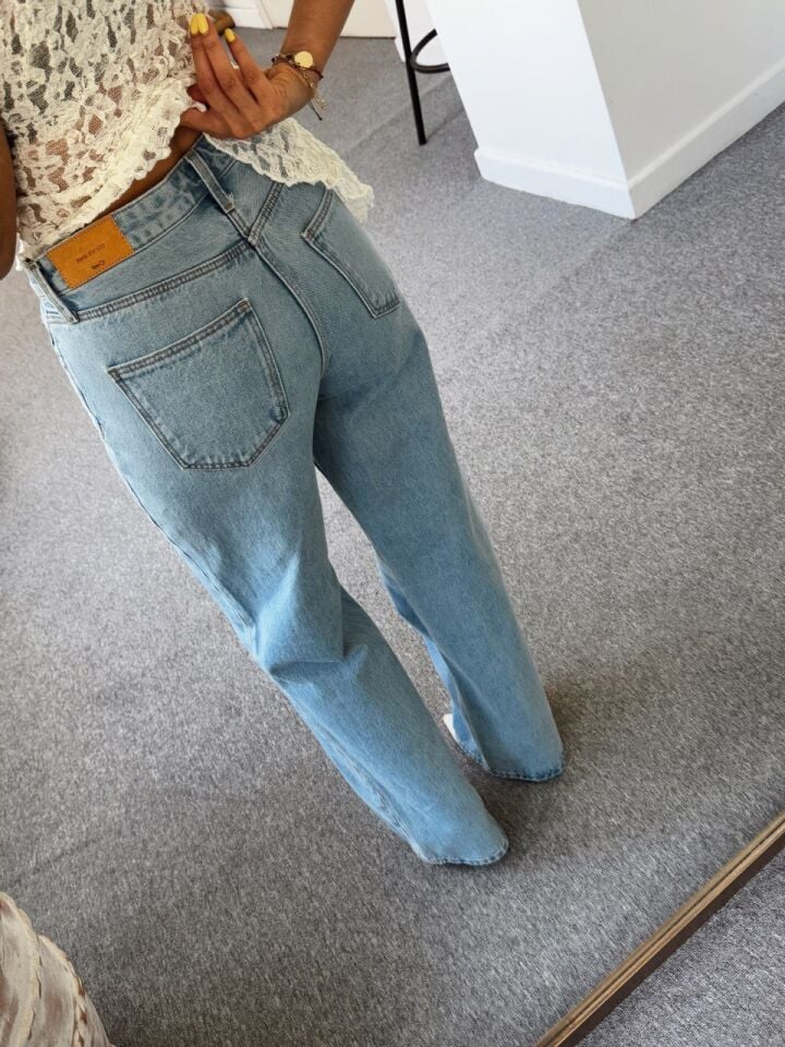 HIGH RISE WIDE LEG JEAN