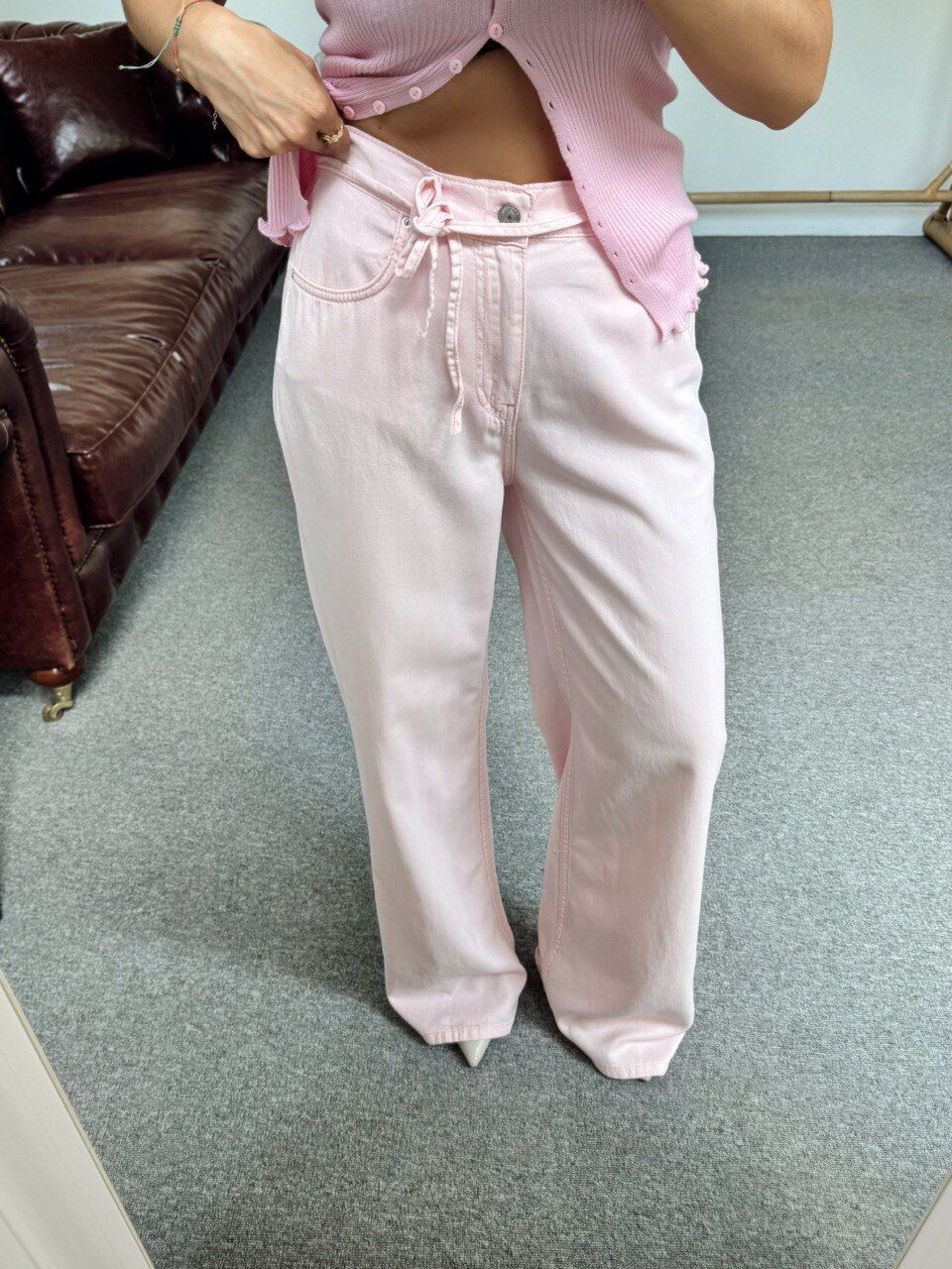 PUDRA TENSEL KUMAŞ RAHAT PANTOLON