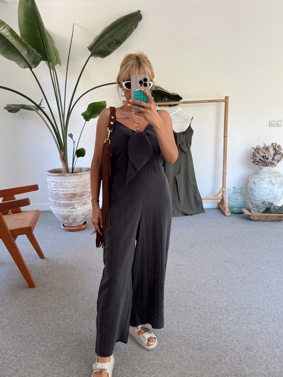 ANTRASİT FİYONKLU ASKILI TULUM