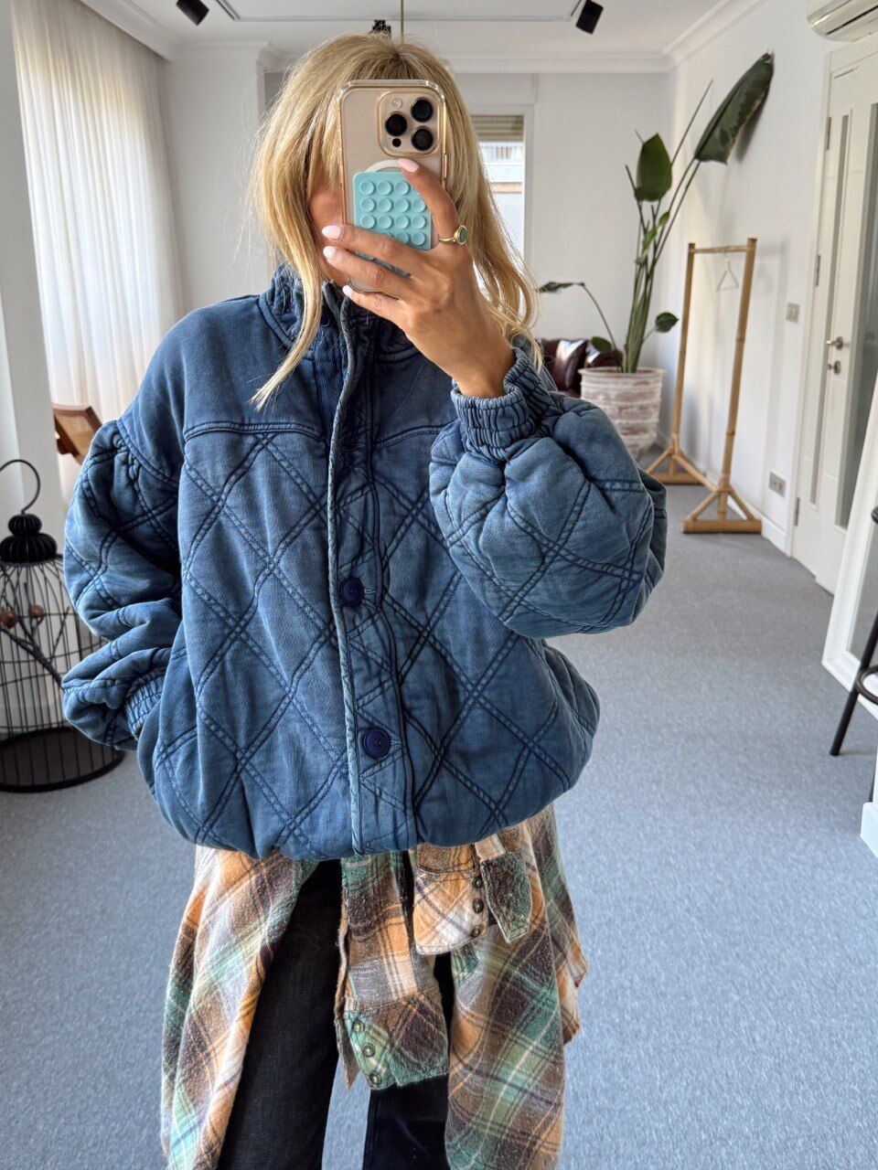 İNDİGO KAPİTONE BOMBER İTHAL CEKET