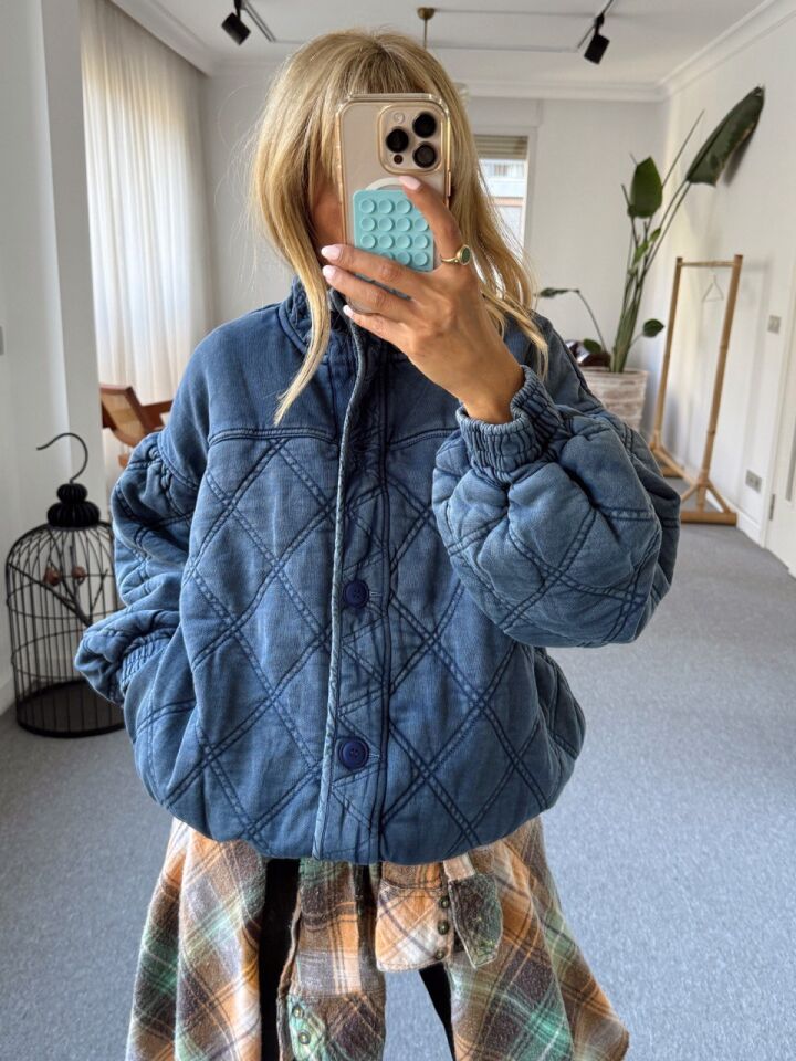 İNDİGO KAPİTONE BOMBER İTHAL CEKET