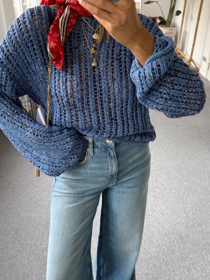 VİNTAGE MAVİ WIDE LEG JEAN