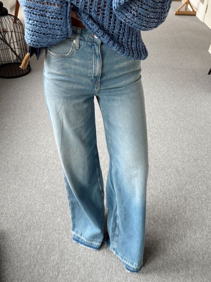 VİNTAGE MAVİ WIDE LEG JEAN