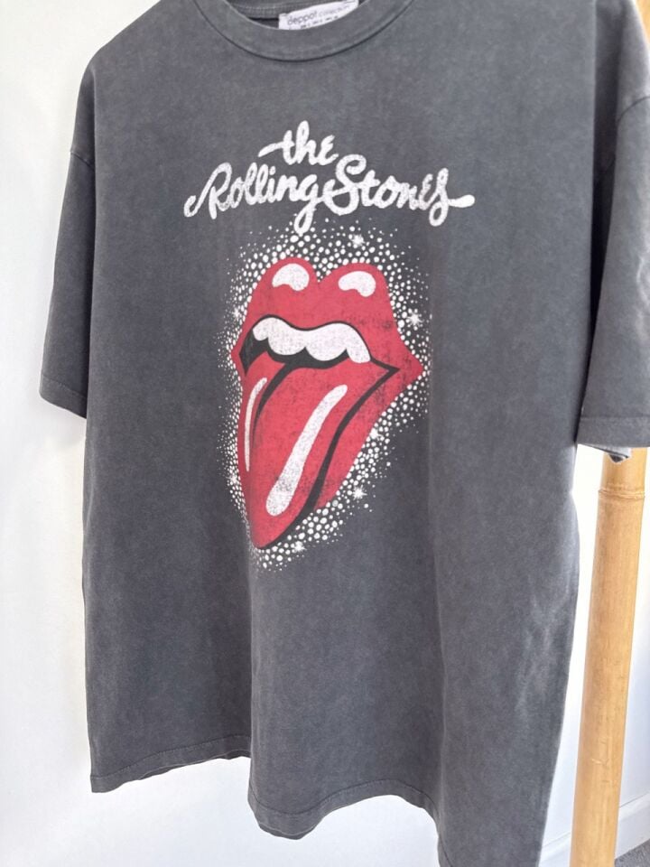 ANTRASİT ROLLING STONE BASIC TSHIRT