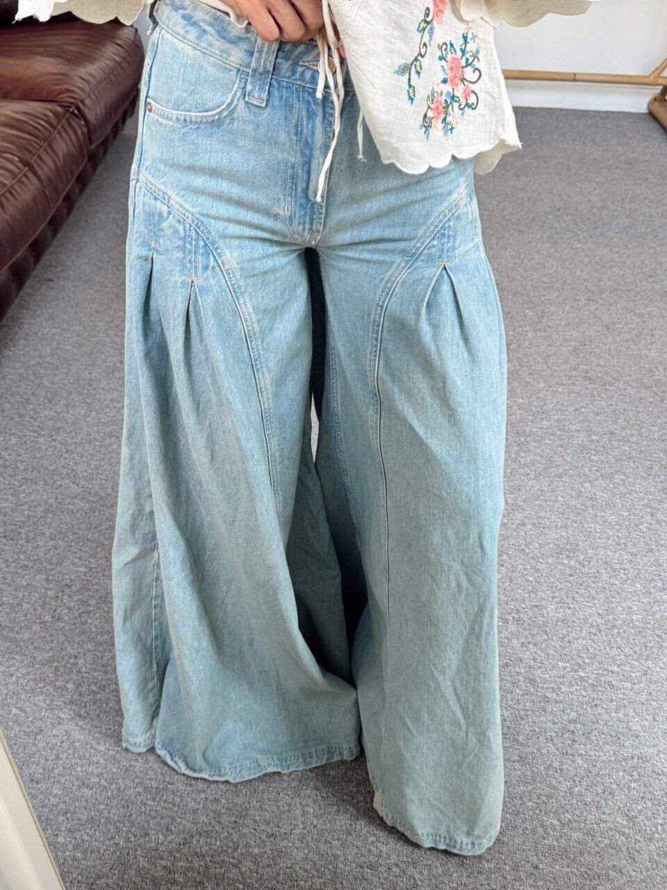 AÇIK MAVİ WİDE LEG JEAN