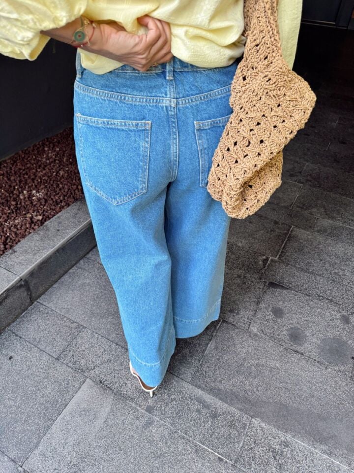 ÖNDEN DİKİŞLİ DENIM PANTOLON