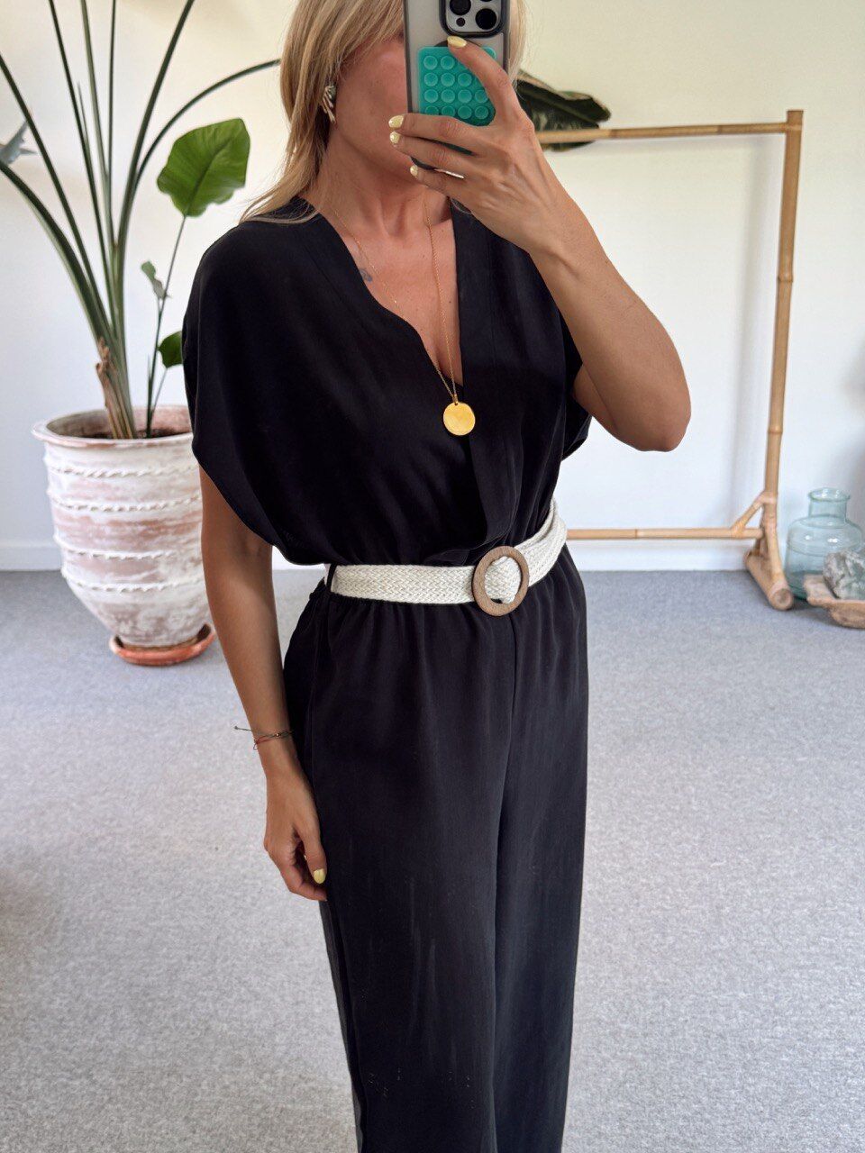 SİYAH YARASA KOL KEMERLİ TENSEL  TULUM