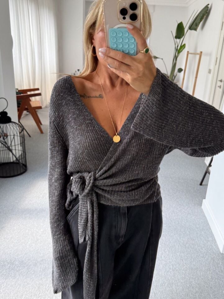 ANTRASİT KRUVAZE TRİKO