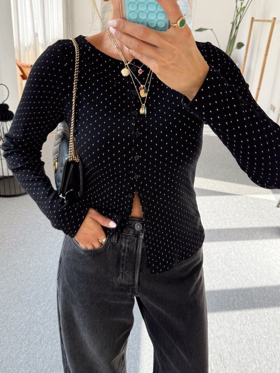 PUANTİYE DESEN FİTİLLİ DÜĞME DETAY BODY