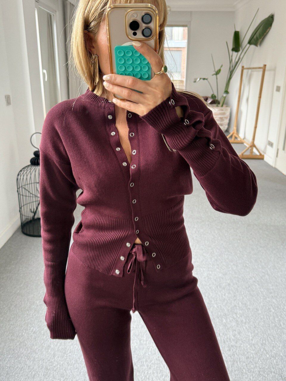 MÜRDÜM BEL DETAYLI TRİKO TAKIM