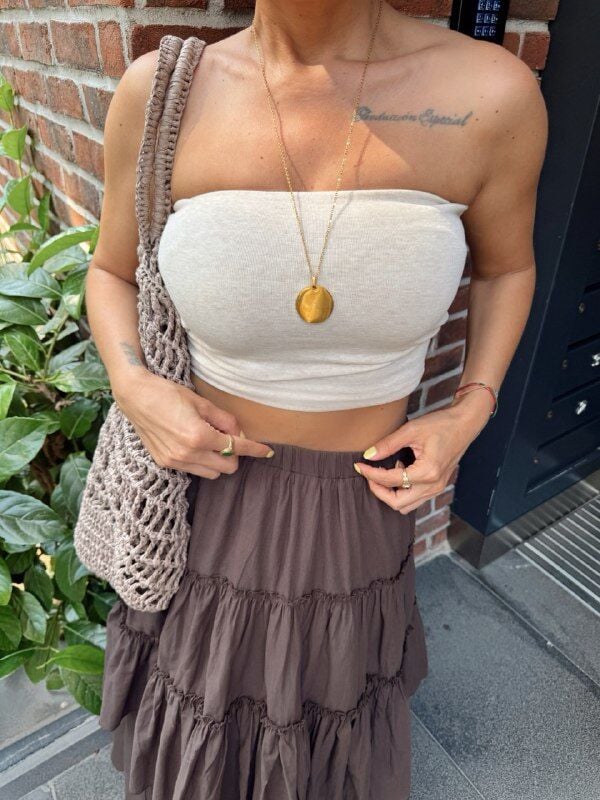 BEJ STRAPLEZ CROP TOP
