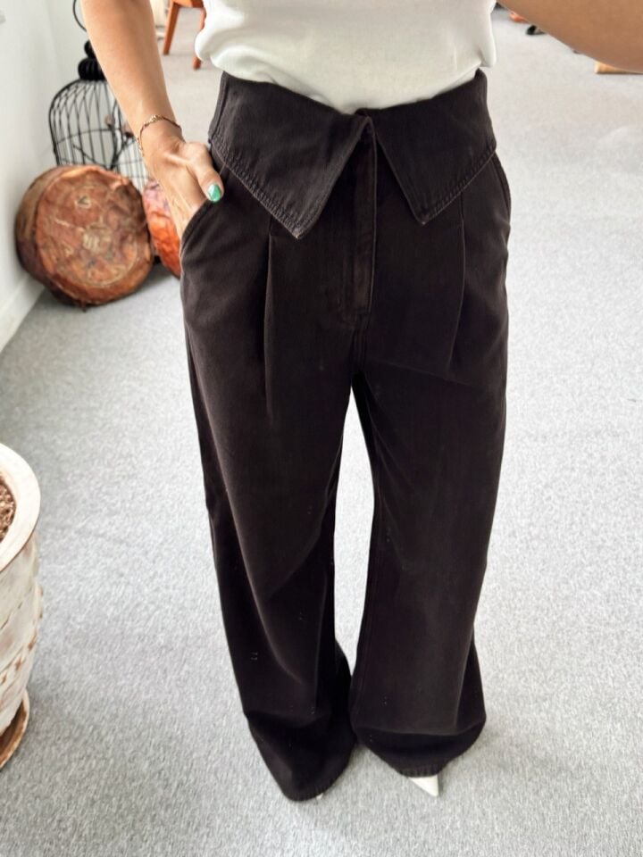 KOYU KAHVE PAPERBAG JEAN