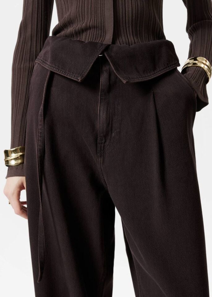 KOYU KAHVE PAPERBAG JEAN