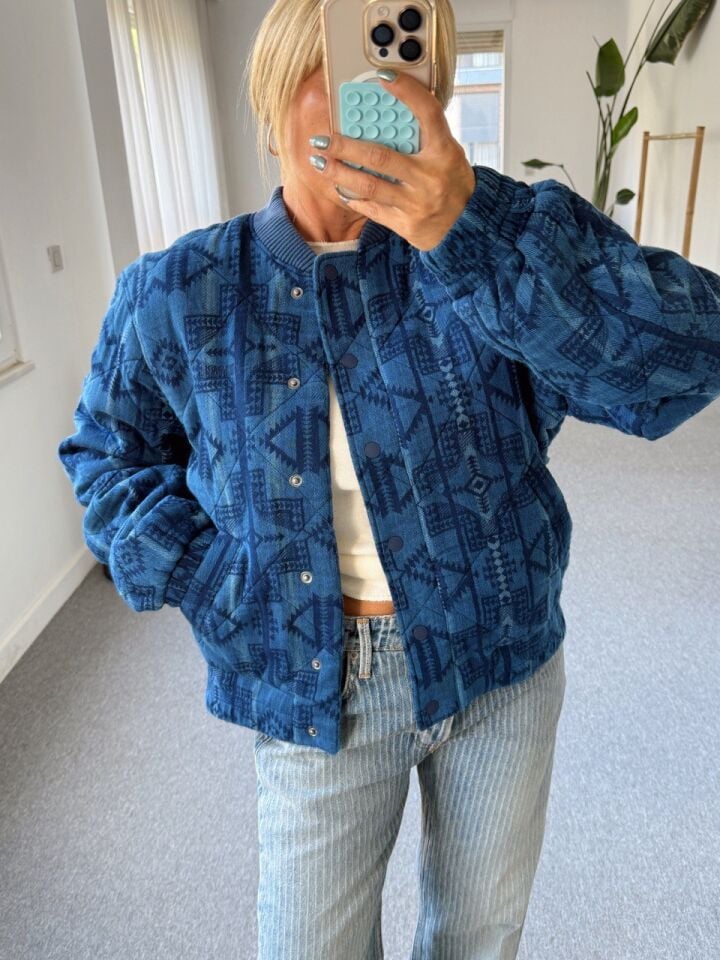 ETNİK DESEN İTHAL BOMBER CEKET