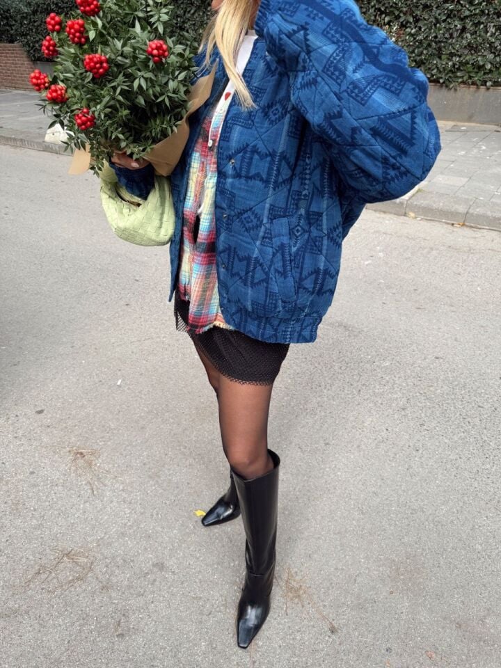 ETNİK DESEN İTHAL BOMBER CEKET