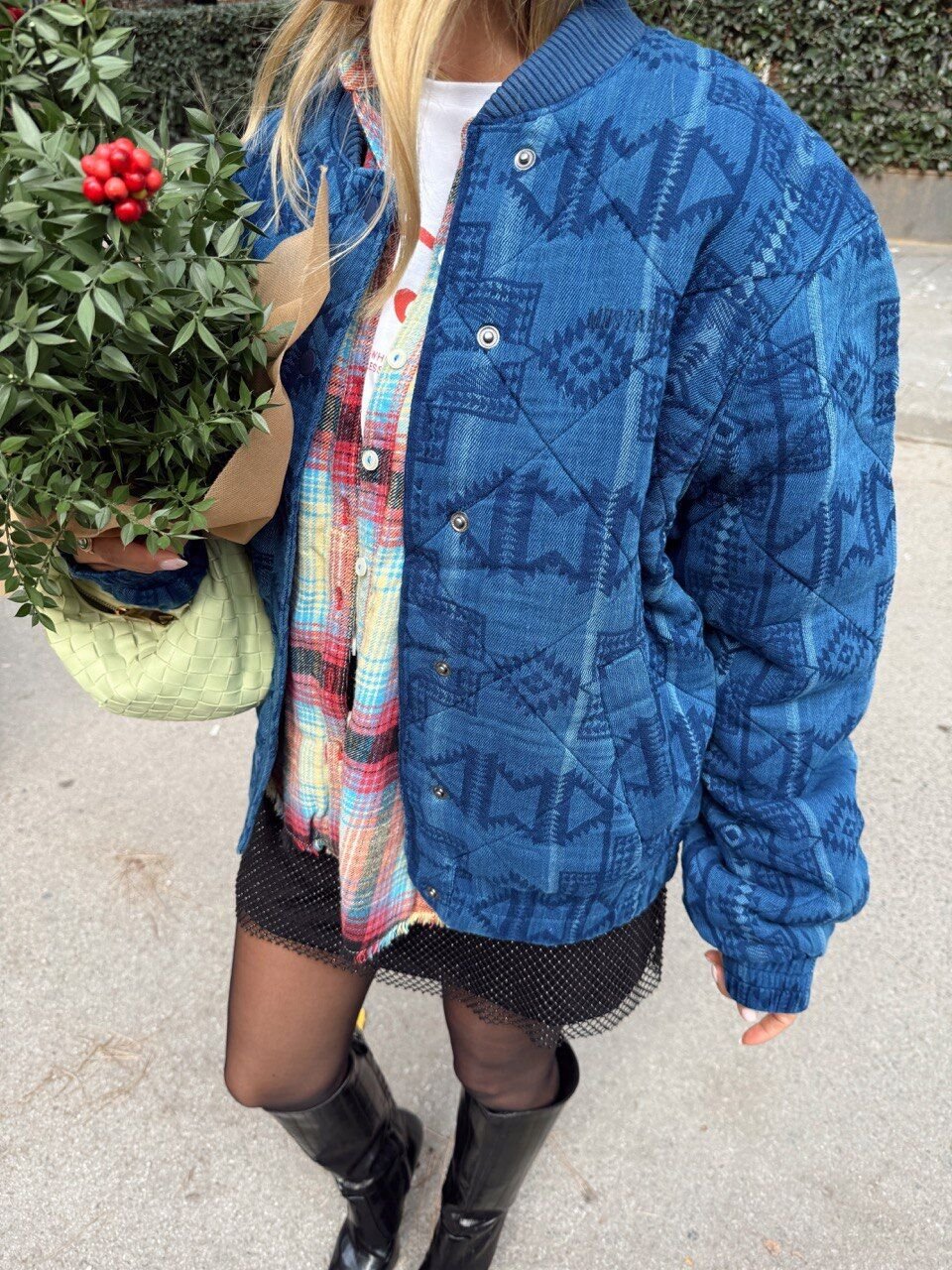 ETNİK DESEN İTHAL BOMBER CEKET