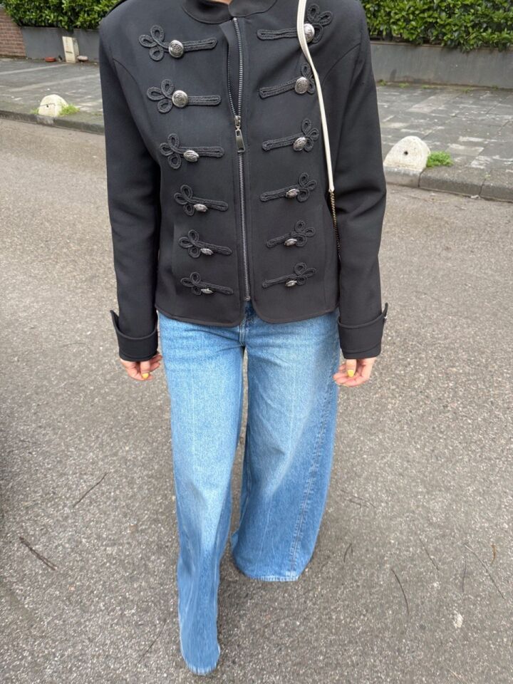 KOT MAVİSİ FLARED JEAN