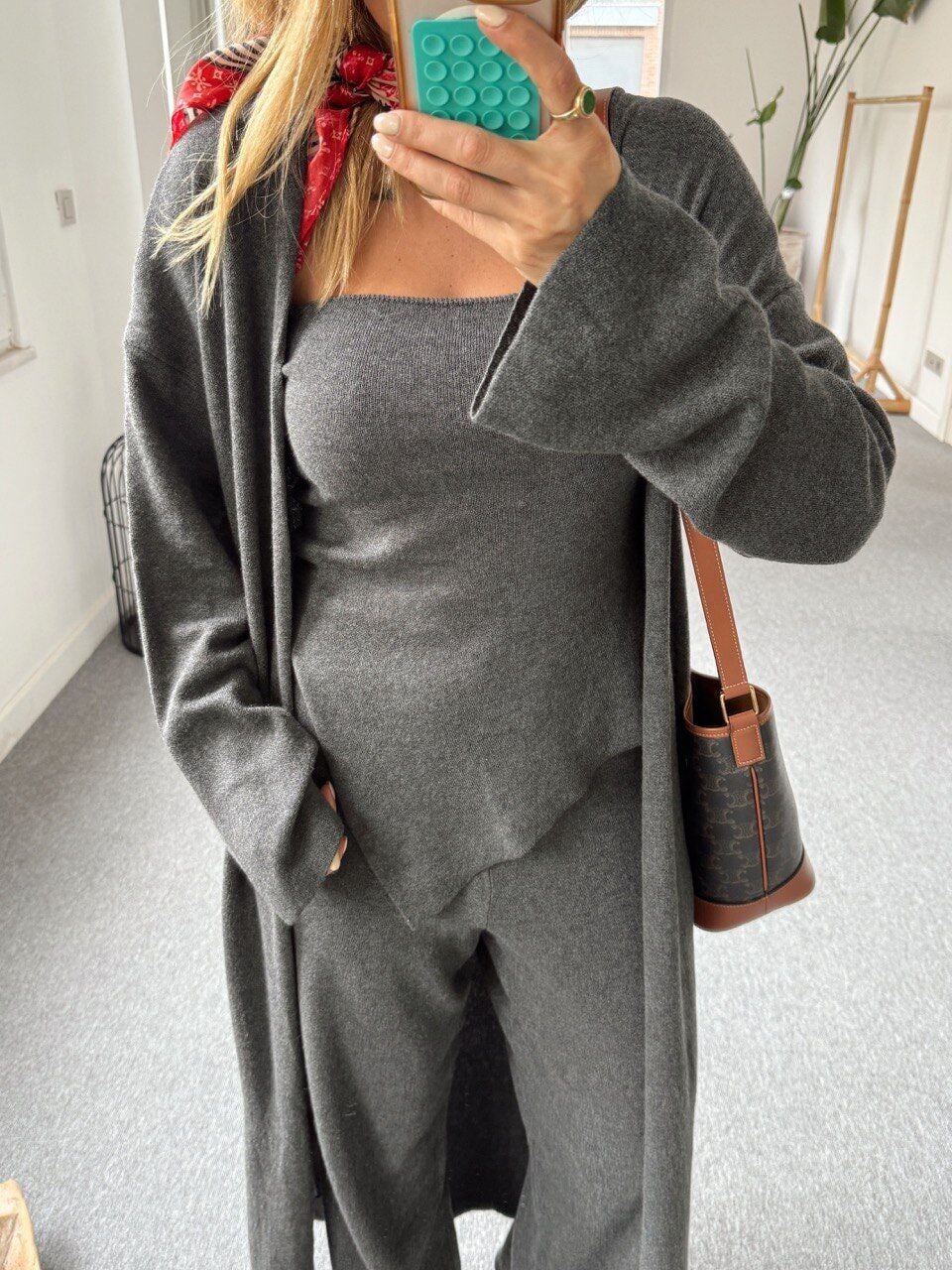 ANTRASİT ÜÇLÜ TRİKO TAKIM