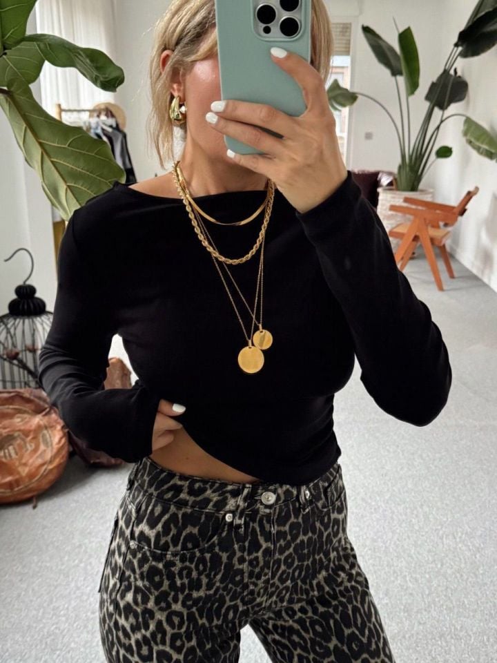 BÜYÜK GOLD PLAKA KOLYE