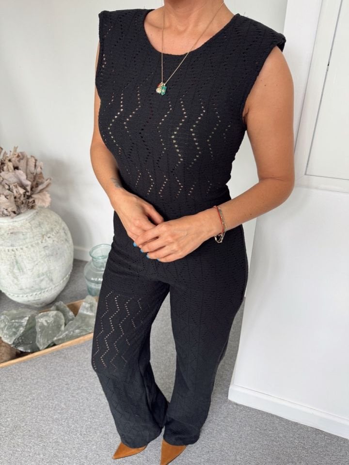 SİYAH KOLSUZ ASTARLI TULUM