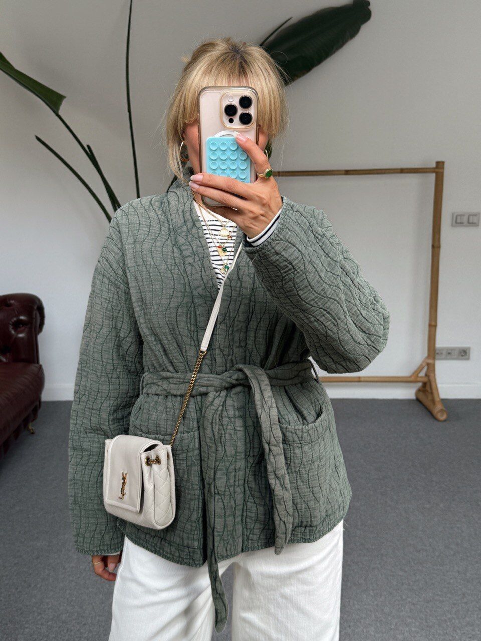 KAPİTONE KUŞAKLI İTHAL CEKET