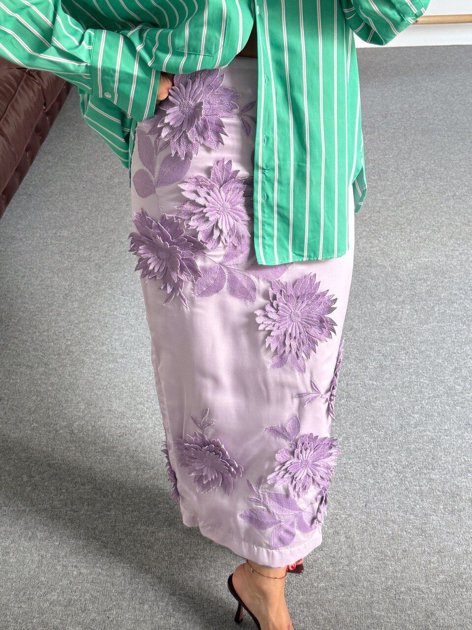 ORGANZE KUMAŞ ASTARLI İTHAL ETEK