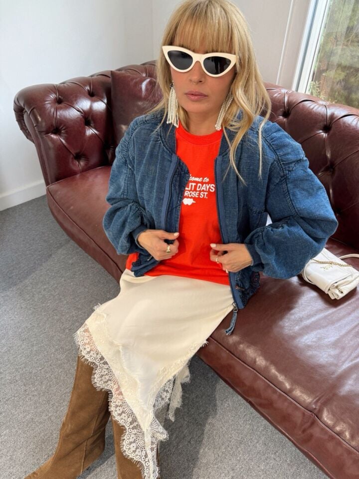 KIRMIZI BASKILI TSHIRT