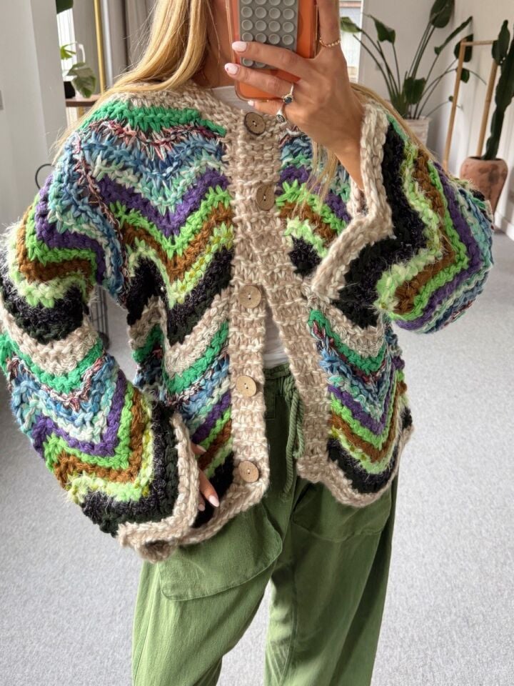 RENKLİ ÖRGÜ İTHAL HIRKA