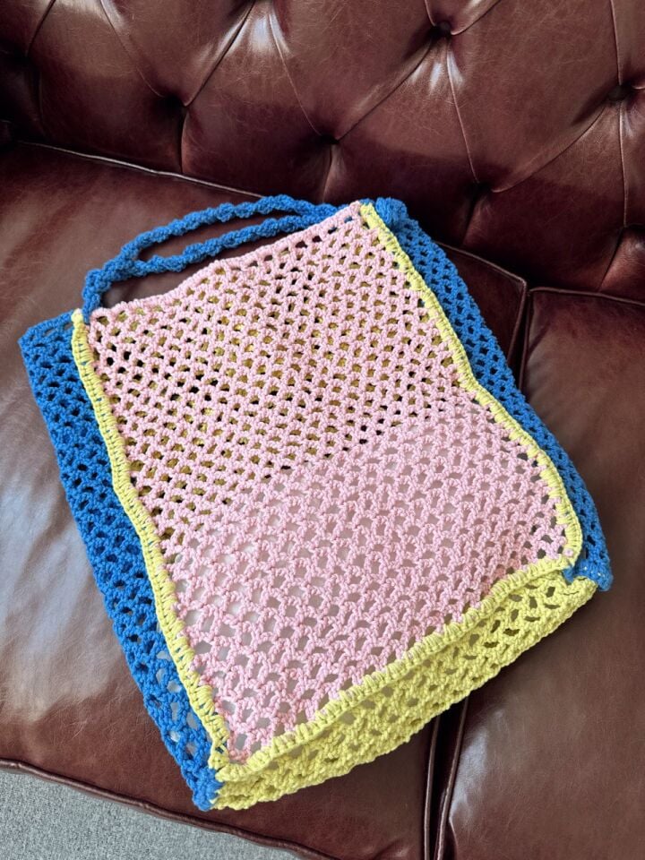 RENKLİ ÖRGÜ ÇANTA