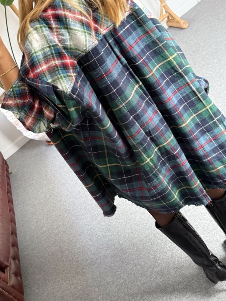 KOYU YEŞİL EKOSELİ ODUNCU İTHAL ELBİSE