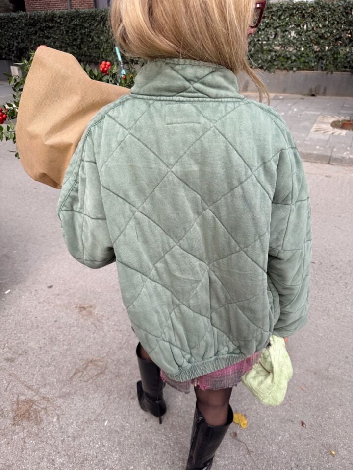 SU YEŞİLİ KAPİTONE İTHAL CEKET