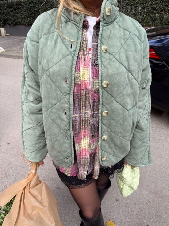 SU YEŞİLİ KAPİTONE İTHAL CEKET