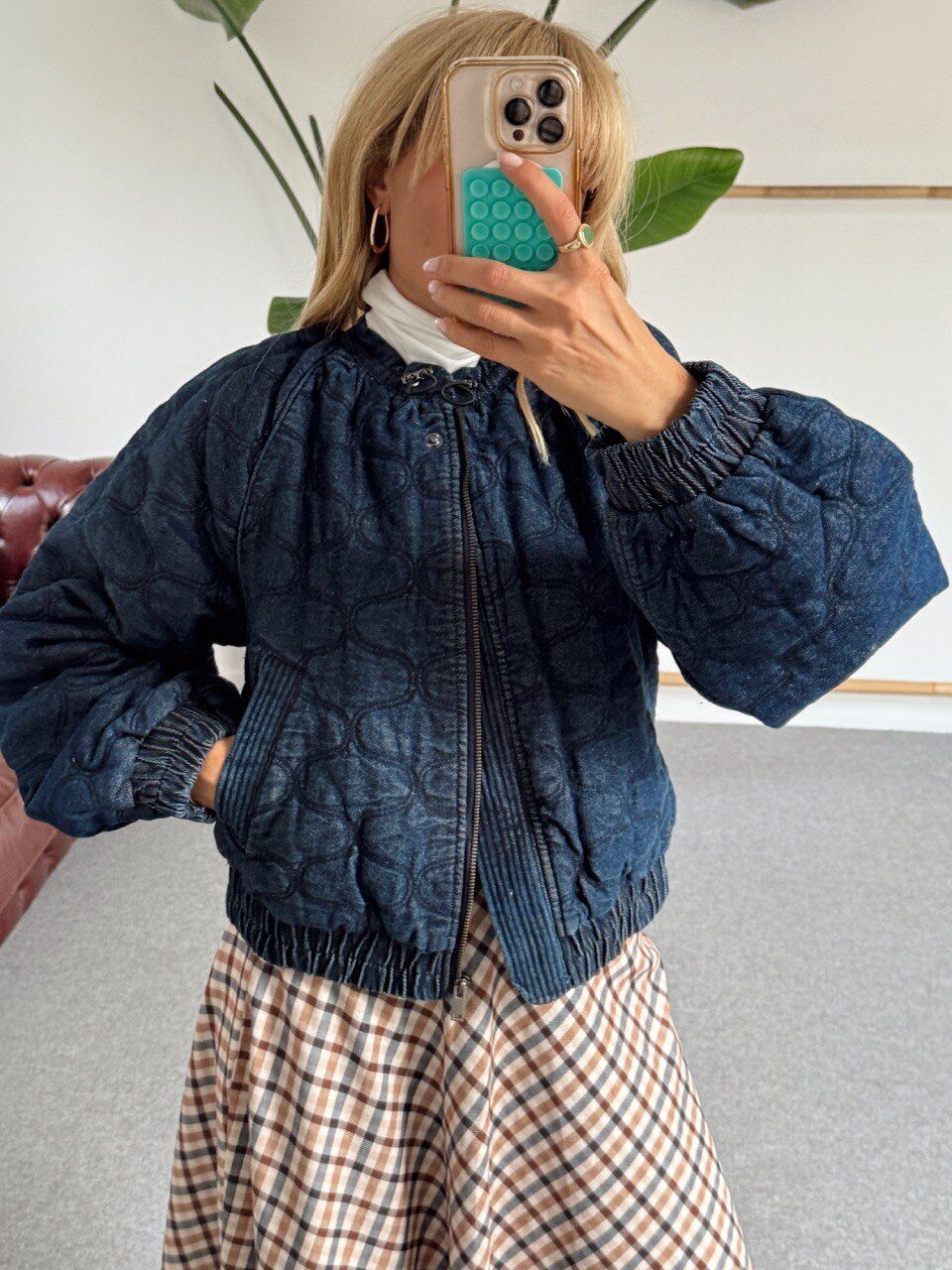 DENIM İTHAL BOMBER CEKET